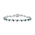 6.03 ct. Diamant Smaragd Armband