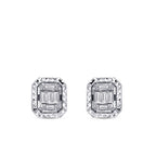 0.17 ct. Diamant Baguette Ohrringe