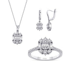 2.28 Karat Diamant Baguette Set