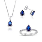 3.09 Karat Diamant Saphir Set