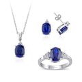 11.56 Karat Diamant Saphir Set