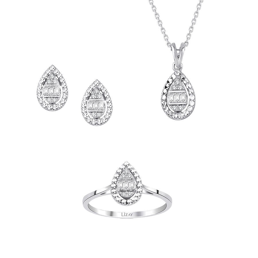 0.21 Karat Diamant Baguette Mini Set