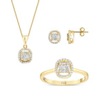 0.66 Karat Diamant Baguette Set