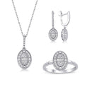 0.87 Karat Diamant Baguette Set