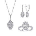 0.87 Karat Diamant Baguette Set