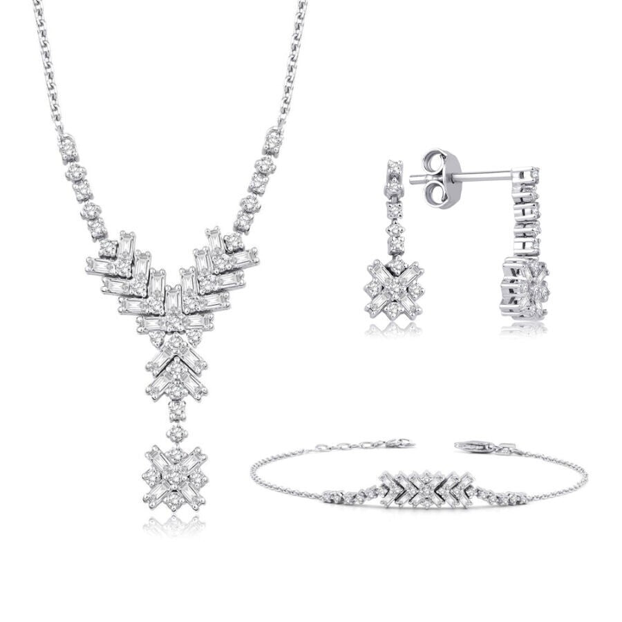 1.09 Karat Diamant Baguette Set