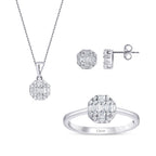 0.87 Karat Diamant Baguette Rund Set