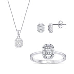 0.61 Karat Diamant Baguette Set