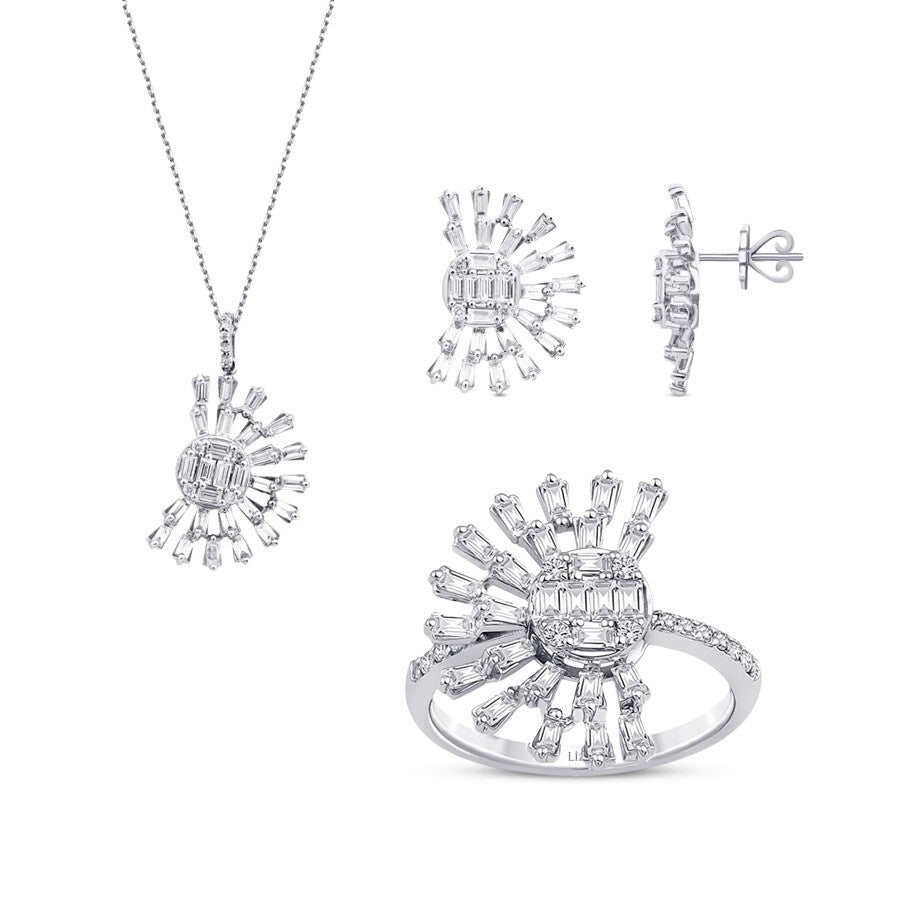2.97 Karat Diamant Baguette Set