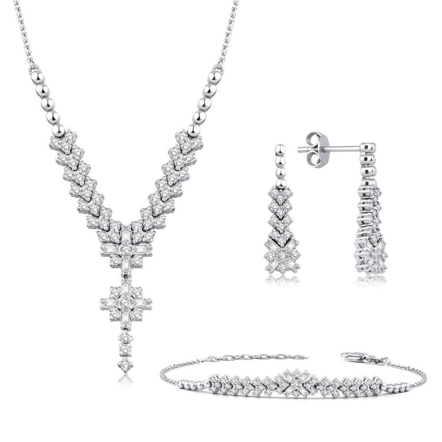 1.72 Karat Diamant Baguette Set