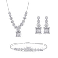 1.58 Karat Diamant Baguette Blume Set