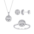 0.39 Karat Diamant Baguette Set