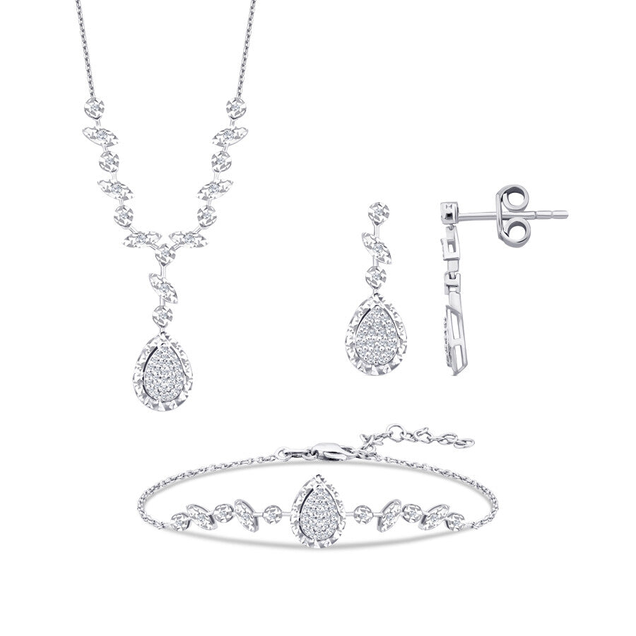 0.29 Karat Diamant Tropfen Set