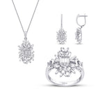 2.83 Karat Diamant Baguette Set