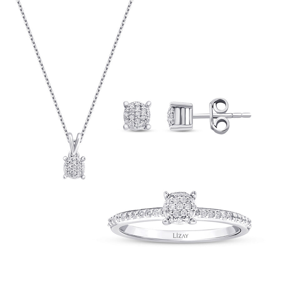 0.37 Karat Diamant Trend Solitär Set