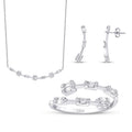 0.81 Karat Diamant Baguette Set