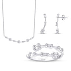0.81 Karat Diamant Baguette Set
