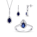 3.00 Karat Diamant Saphir Set