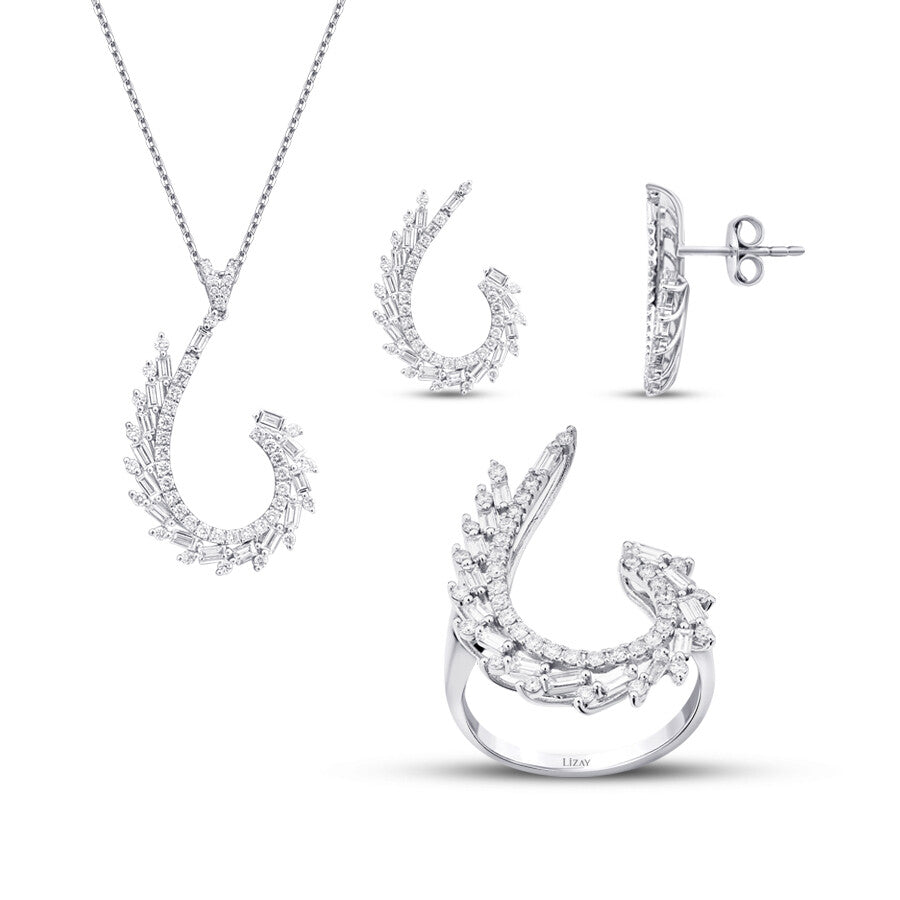 3.01 Karat Diamant Baguette Set