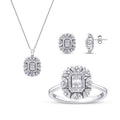 1.25 Karat Diamant Baguette Set