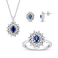 1.73 Karat Diamant Saphir Set