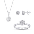 0.88 Karat Diamant Trend Blume Set